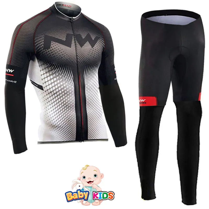 Детская одежда Ropa Ciclismo с длинным рукавом, комплекты из Джерси для велоспорта, осенние дышащие детские костюмы для велоспорта, одежда для велоспорта для мальчиков