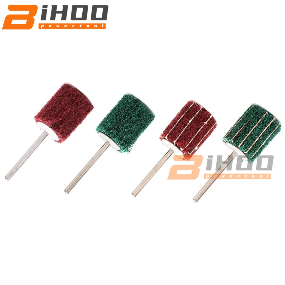 4 шт. 20 мм несетчатых волокнистых шлифовальных кругов с полированием, шлифовкой и наждачным порошком, насадка с шестигранным хвостовиком 3 мм для ротационных аксессуаров инструментов.