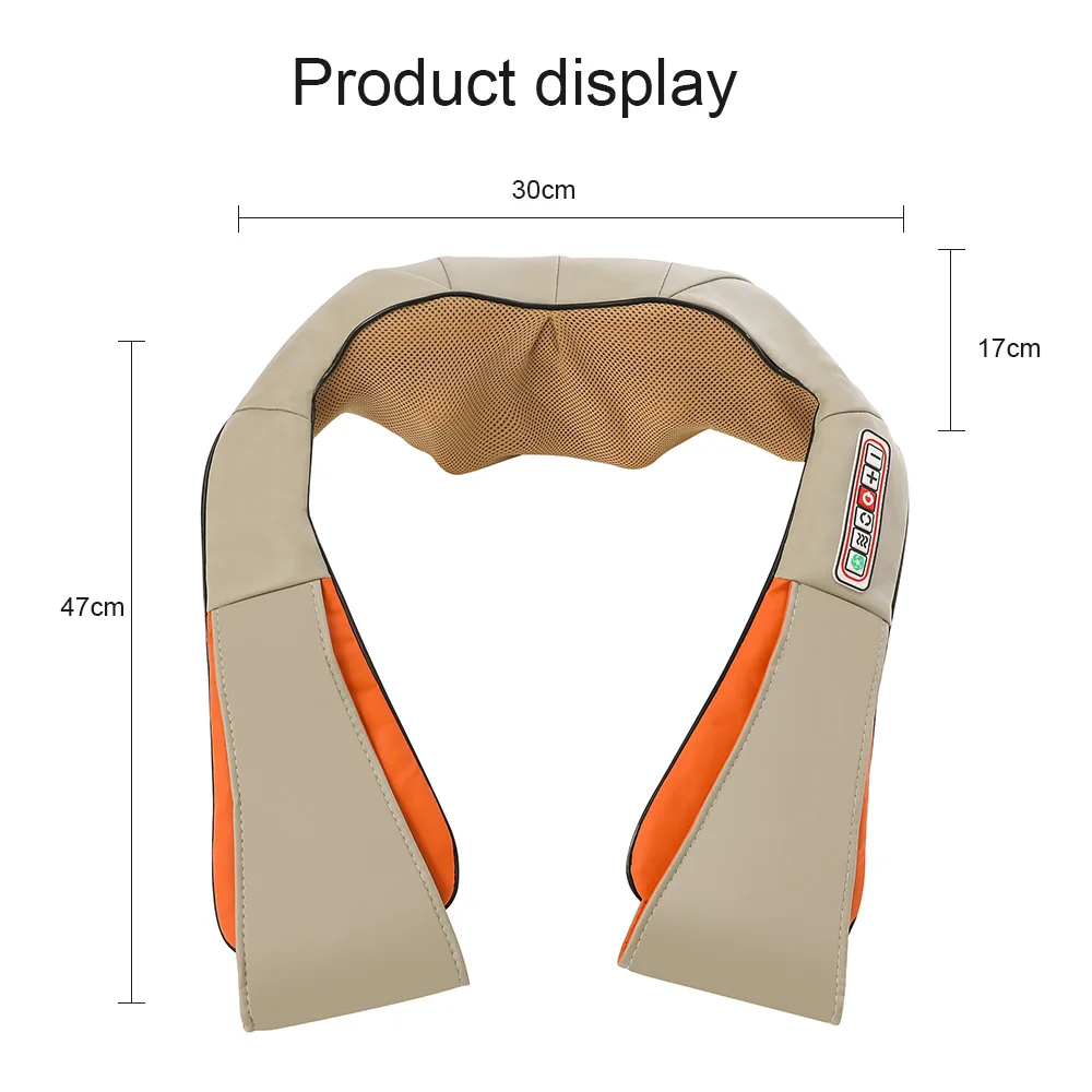 

U Shape Electrical Shiatsu Body Shoulder Neck Massager Back Infrared 4D Kneading Massage Car Home Best Gift HealthCare