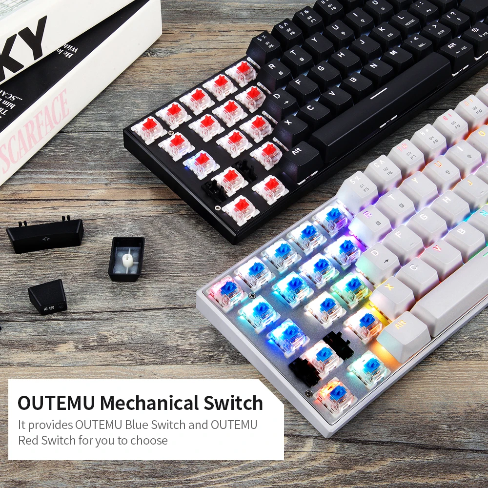 Проводная игровая клавиатура Motospeed CK62 с RGB подсветкой 61 клавиша|Клавиатуры| |