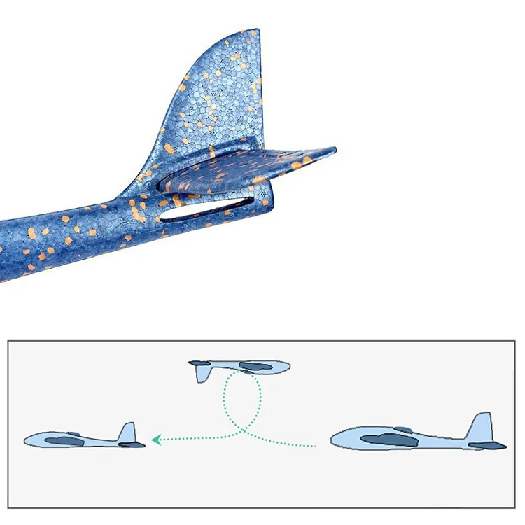 Планер ручной бросок летающий самолет DIY светодиод мигающий модель самолета