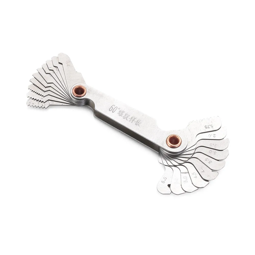 Измеритель шага резьбы набор инструментов для лезвий 55 и 60 градусов метрический