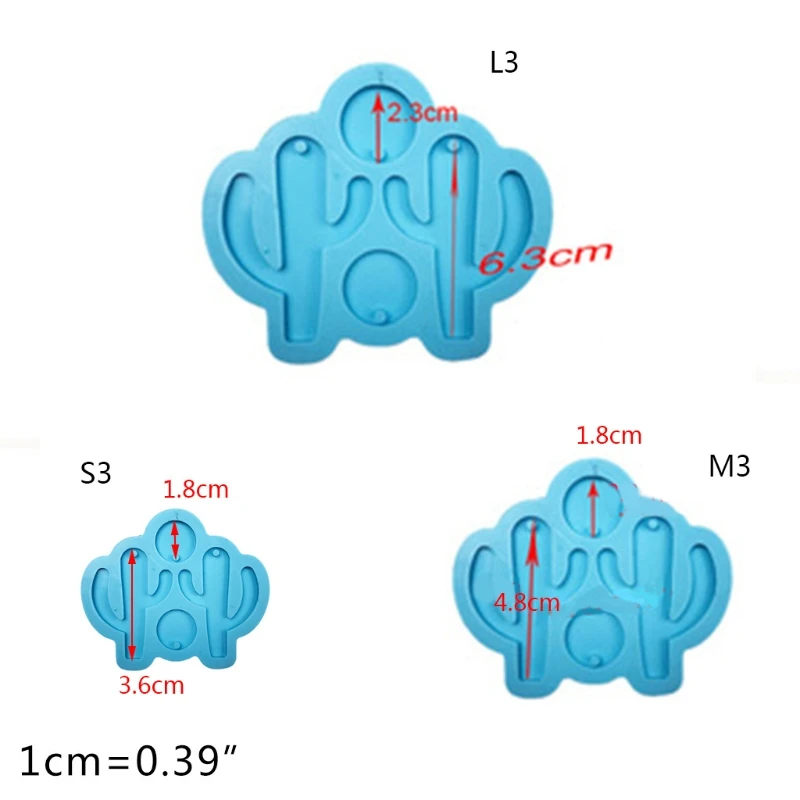 

Crystal Epoxy Resin Mold Earrings Pendant Silicone Mould DIY Handmade Craft Tool