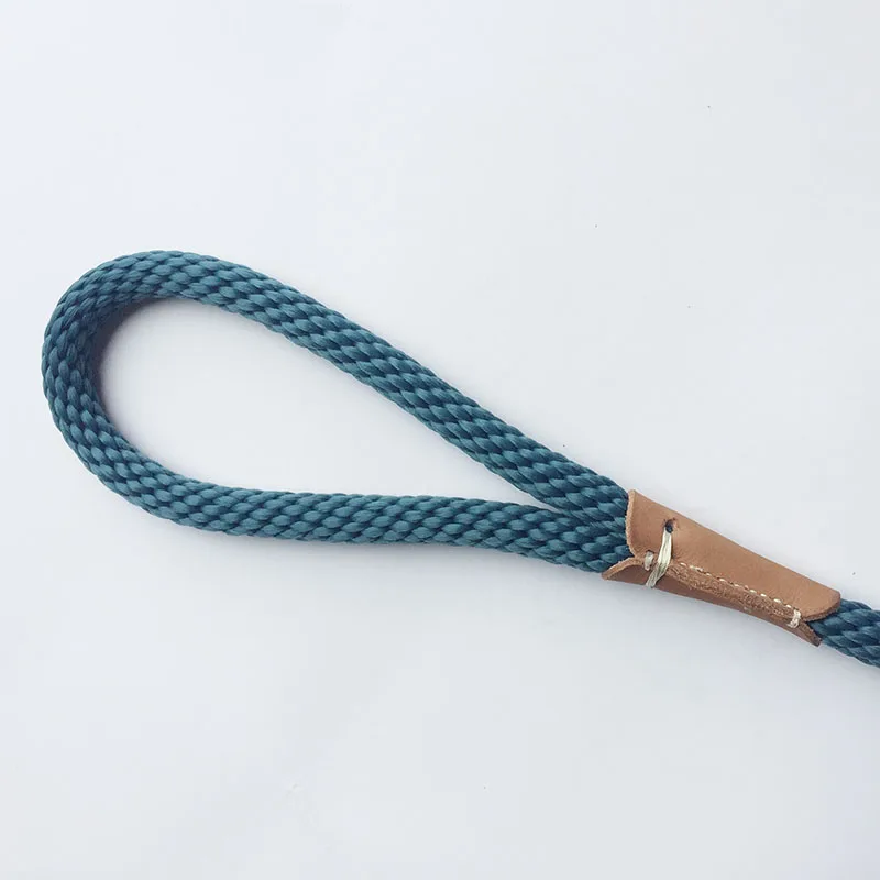 

Slip Lead Rope Leash Small Medium and Large Dogs, 1/2" x 5Ft Soft Cotton Braided Leash, Adjustable No Pull Training Dog Leash