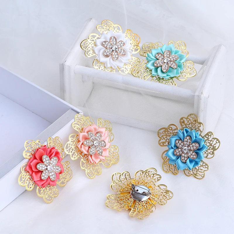 Рекламная Мужская корсажная булавка для костюма жениха с золотыми листьями и