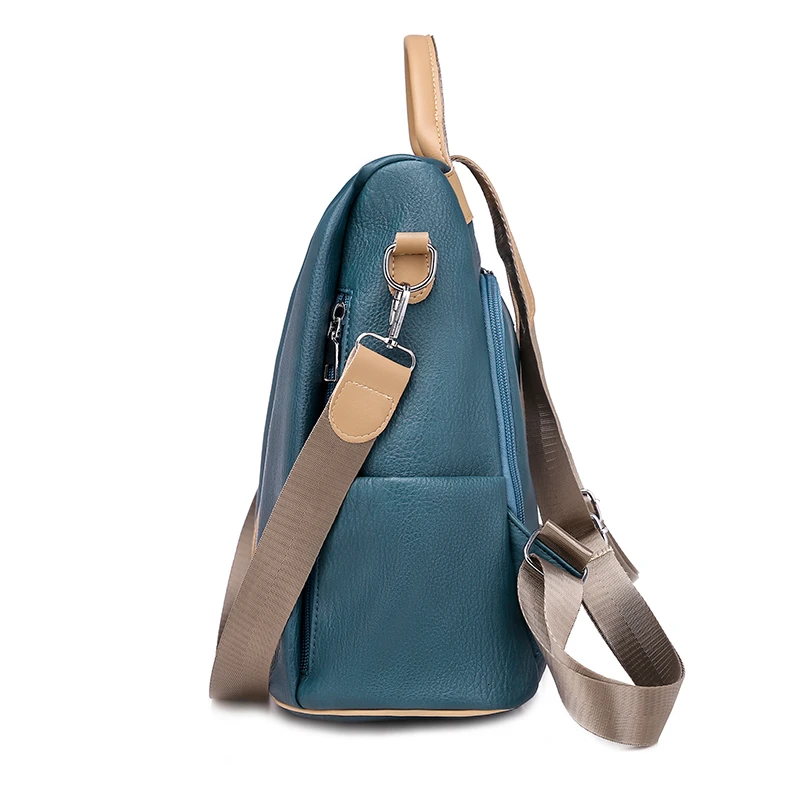 Многофункциональный женский рюкзак противоугонная сумка из искусственной кожи