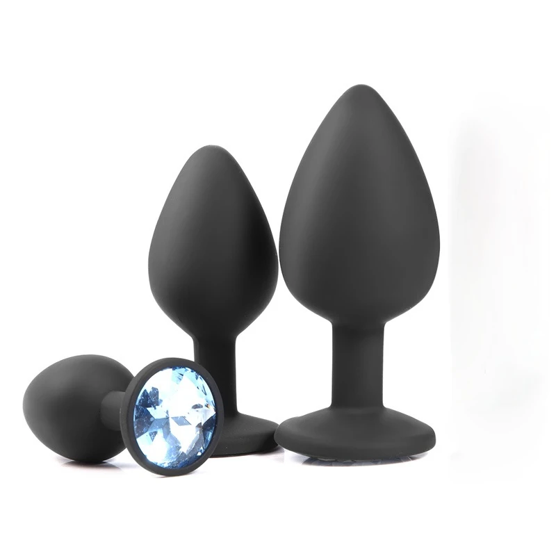 Силиконовый Анальная пробка ювелирный фаллоимитатор вибратор секс-игрушки для