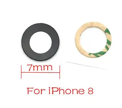 For Iphone 8 2 шт./партия, новая задняя камера, стеклянная крышка объектива с клеем для Iphone 6 7 8 Plus X XR XS Max, запасные части - Цвет: For Iphone 8