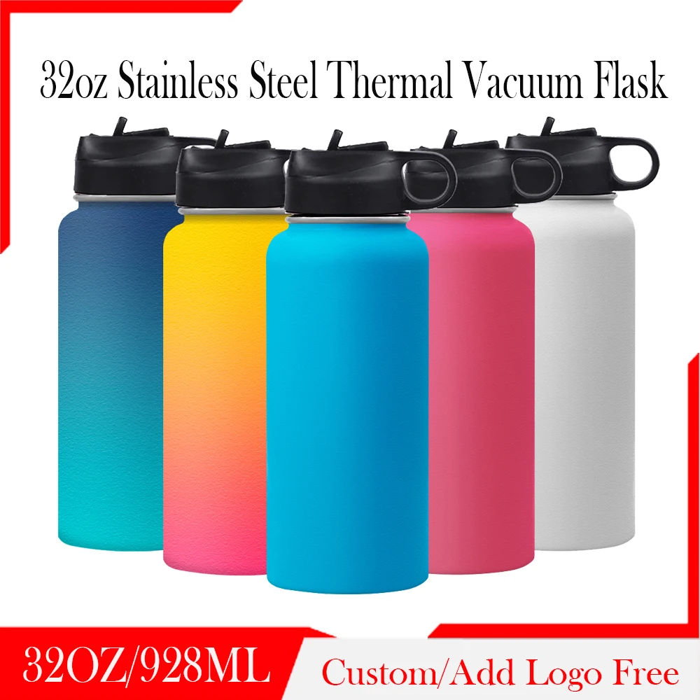 Бутылка для воды из нержавеющей стали с логотипом на заказ 32 унции - купить по