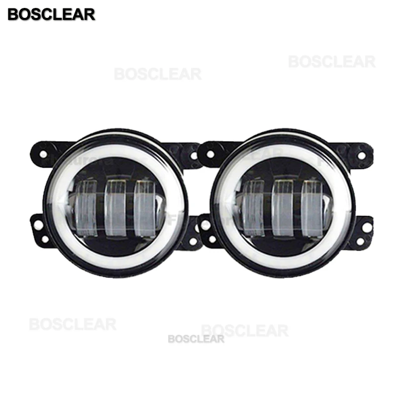 2 шт. светодиодные противотуманные фары 4 дюйма 30 Вт для Jeep Wrangler JK LJ Rubicon Sahara Dodge Journey