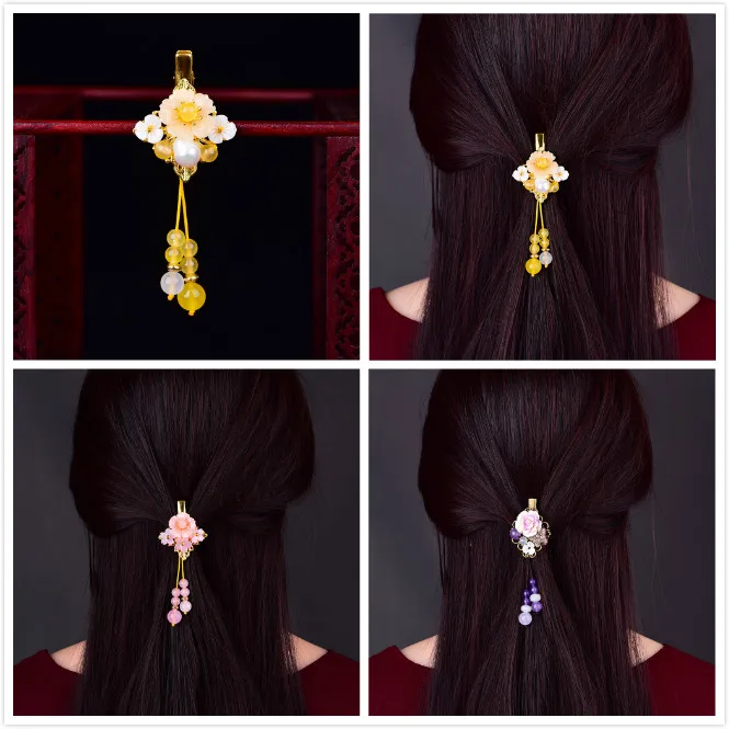 Оригинальная мода Пресноводный Жемчуг порошок кристалл ободки для волос