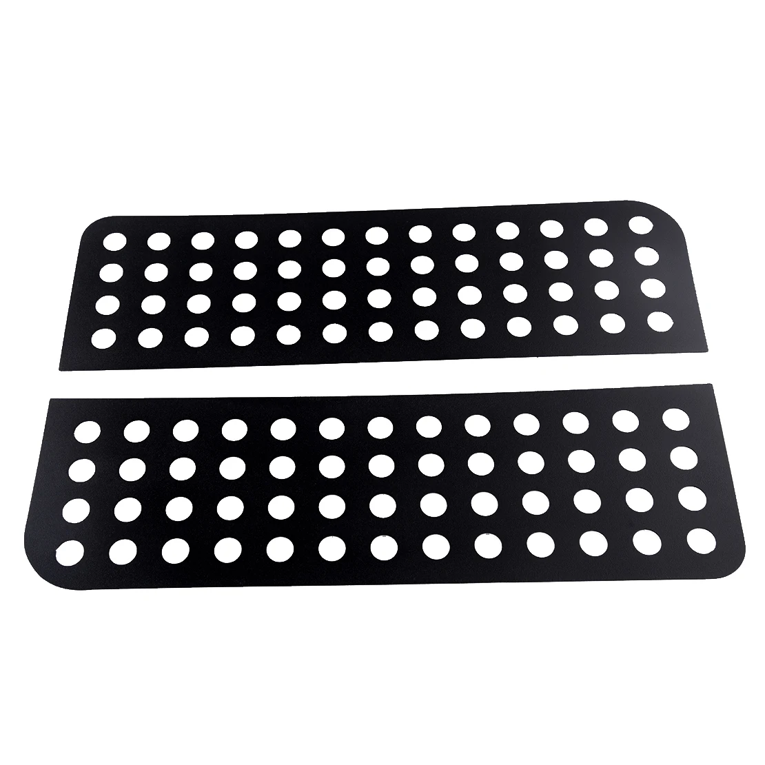 

CITALL 2Pcs/ Set Rear Door Triangular Window Glass Strip Panel Trim Cover Fit For Jeep Wrangler JK 4Door 2007-2017