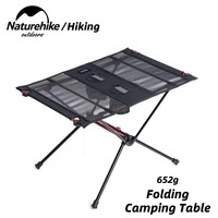 naturehike outdoor table ultralight portable collapsible aluminum alloy camping table outdoor folding desk for picnic barbecue