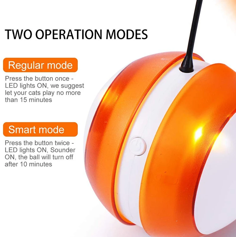 MESNUG Электрический катящийся Кот игрушечный мяч с пером автоматическое изменение