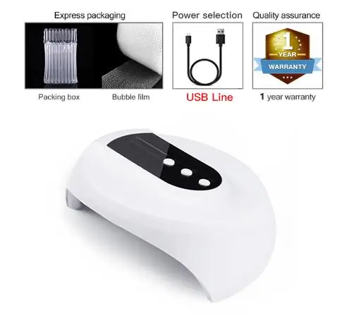 Новая УФ светодиодная лампа для сушки ногтей 36 Вт всех типов гелей 12 светодиодов