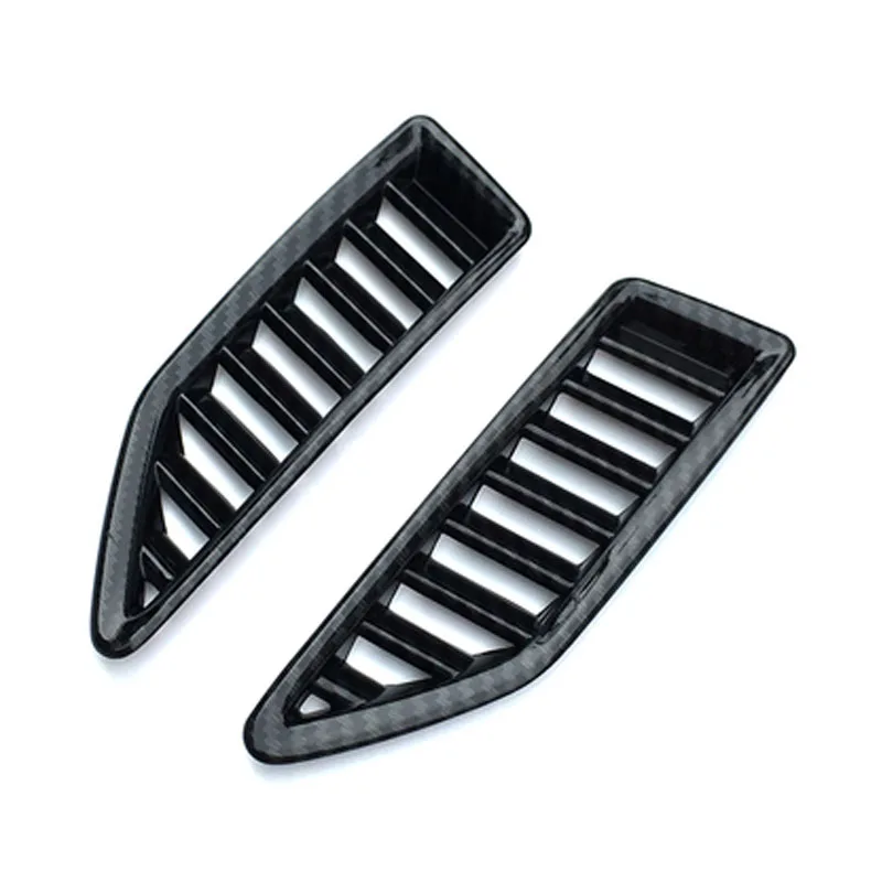 

4ps Carbon fiber color Air Conditioning Dashboard Vent Cover Accessories For Ford Ranger Everest Endeavour 2015 -2019 2020