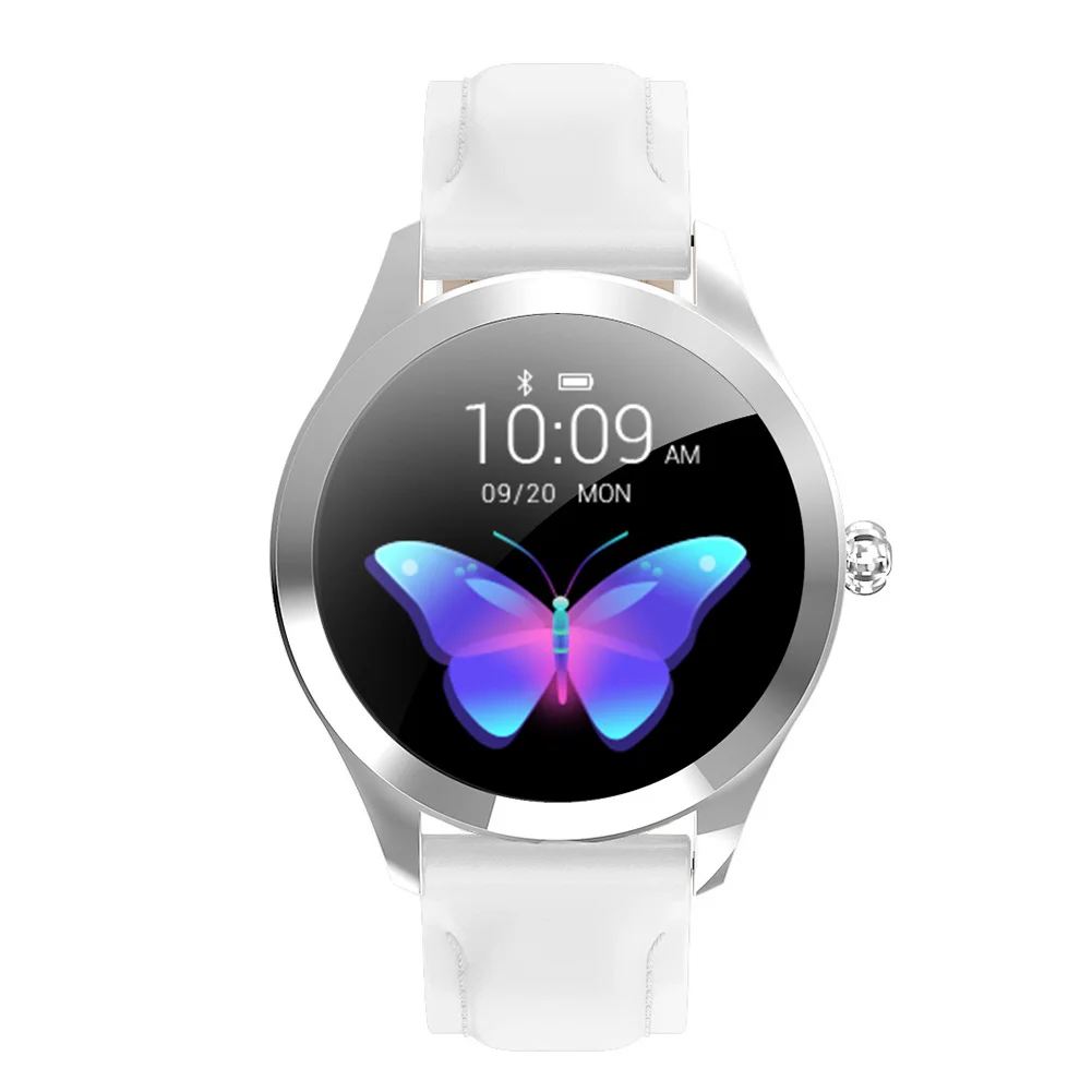 

Women Smart Watch Multifunctional Stainless Steel Sleep Monitor Pedometer Tracker Sports Round Dial Waterproof Fashion Fitness