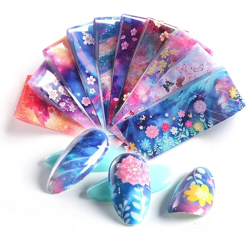 Японский дизайн ногтей цветок звездная серия переводная бумага Наклейка