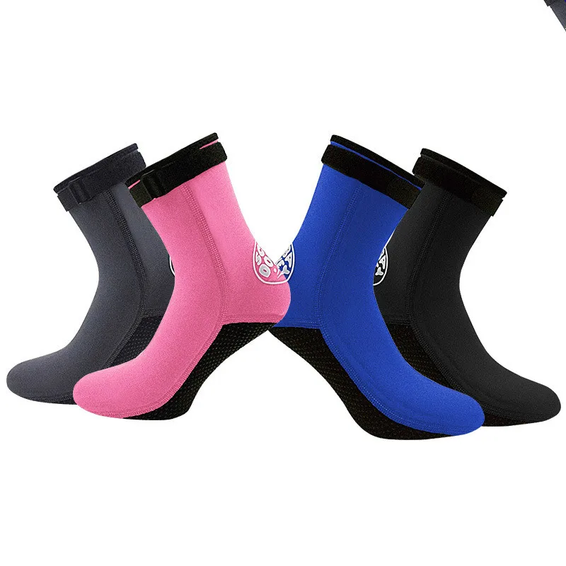 

Hisea 3mm Neoprene Winter Swimming Surfing Fishing Scuba Diving Sox Soft Anti Scratch Sox Shoes High Upper Warm Non-slip Shoes