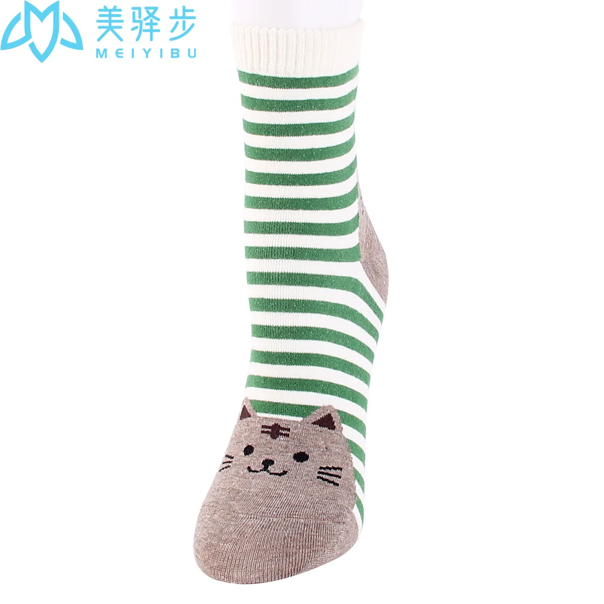 12 Pairs Per St Japanese Cartoon Cute Female Socks Horizontal Cat Comfortable Soft Amazon Hot Slaes Socks