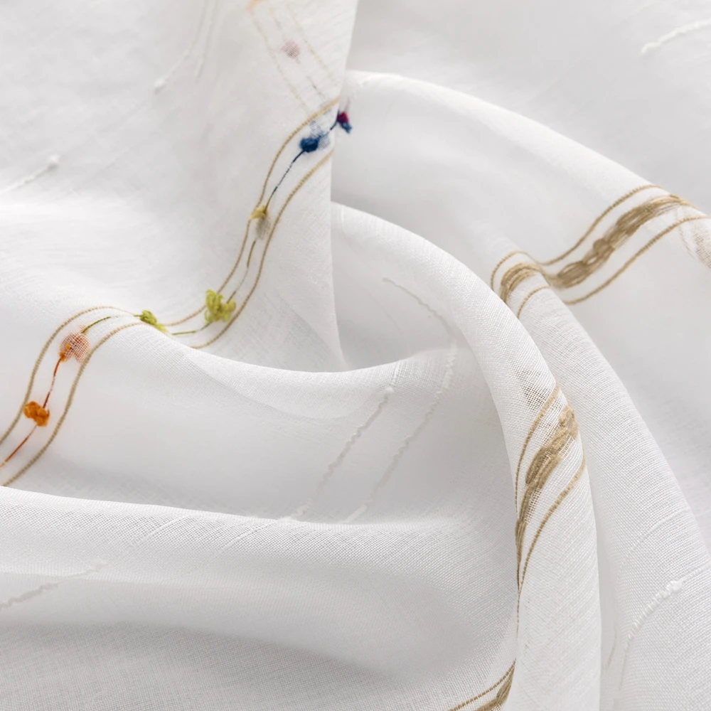 Занавески LISM из тюля цветные полосатые шторы для гостиной кухни | Дом и сад