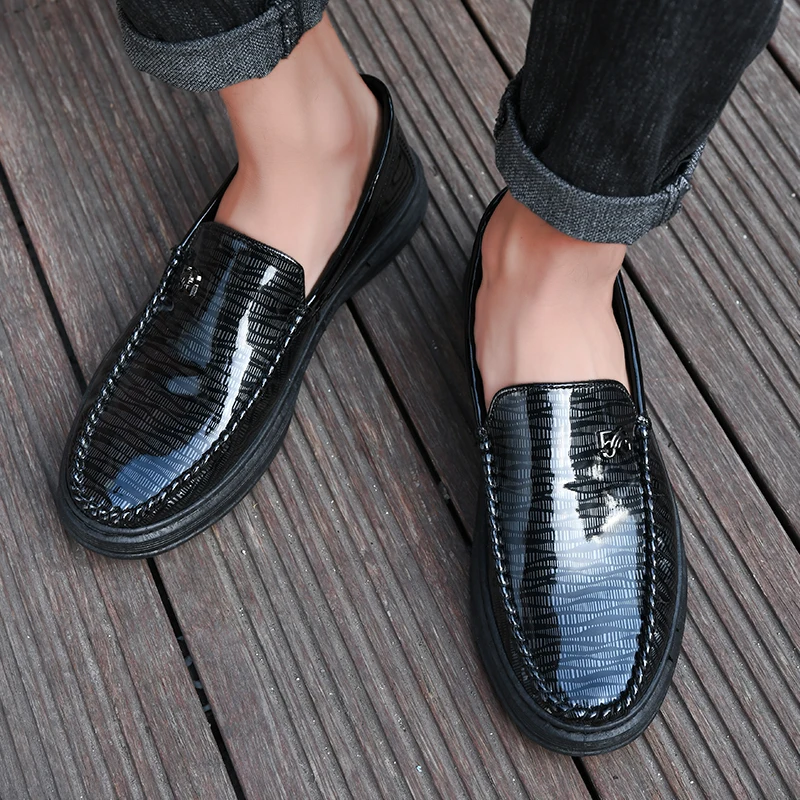 

Мужские удобные кожаные туфли, модные мужские мокасины, черные высококачественные повседневные мужские деловые туфли