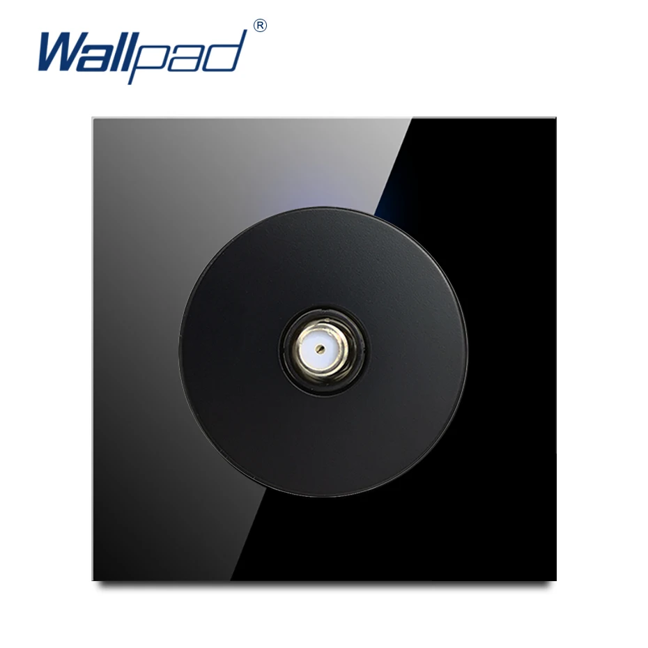 

Wallpad New Arrival Satellite TV Socket Outlet Wall Light Switch Crystal Glass Panel