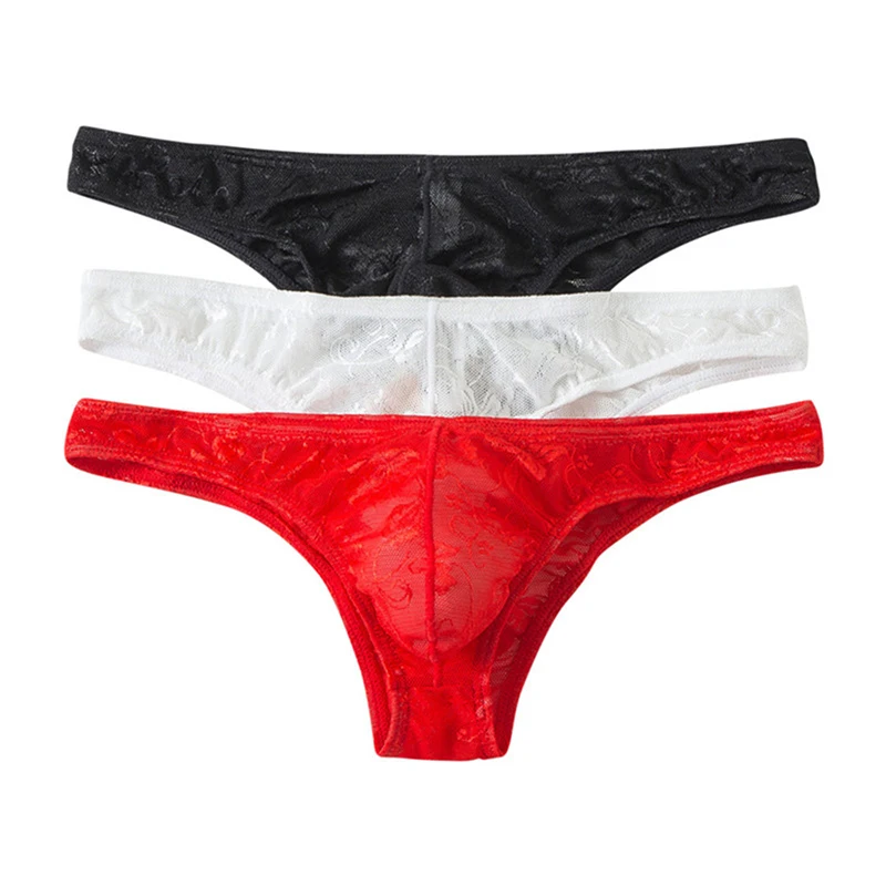 Мужское кружевное нижнее белье бикини штаны с пузырьком Короткие брифы мужские
