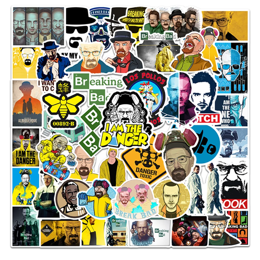 50 шт. американская драма чехол с принтом во все тяжкие Стикеры Креативный дизайн
