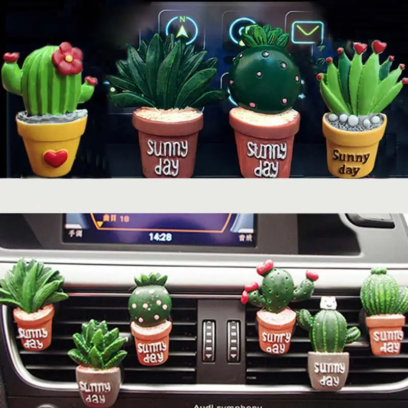 3D имитация растений автомобильный Кондиционер украшение для выхода парфюмерный