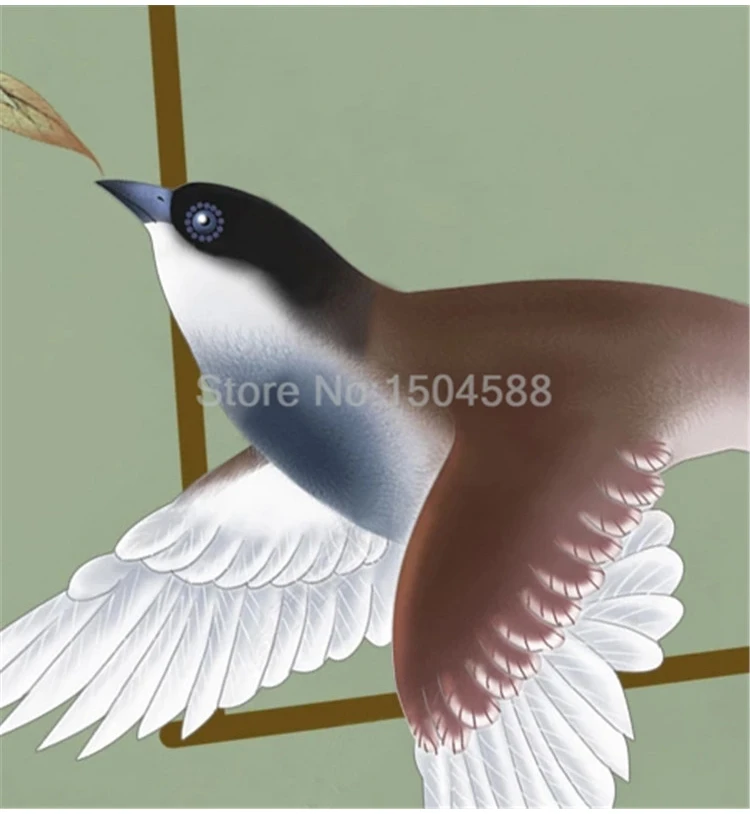 Papel de parede mural personalizado estilo chinês