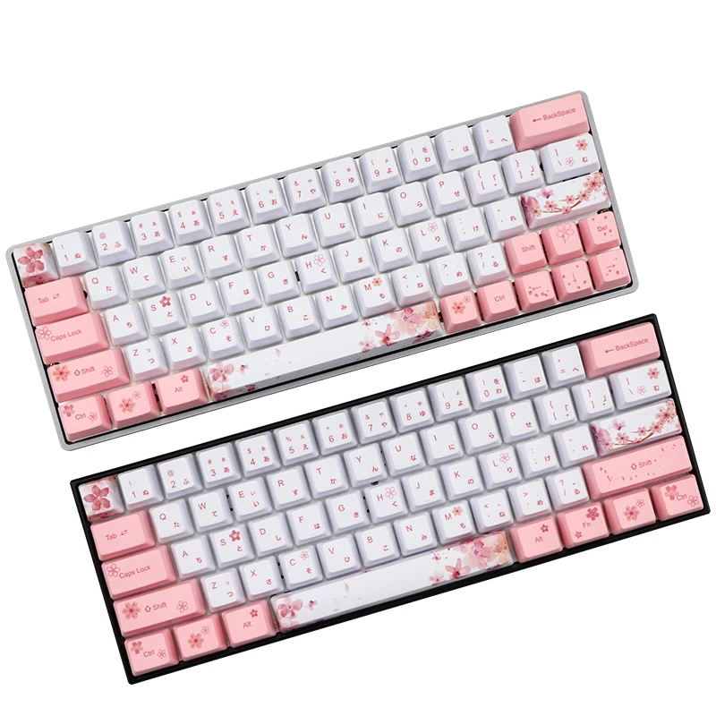 Клавиатура краситель японский персонаж PBT Keycap 73 клавиши oem профиль Sakura для dz60