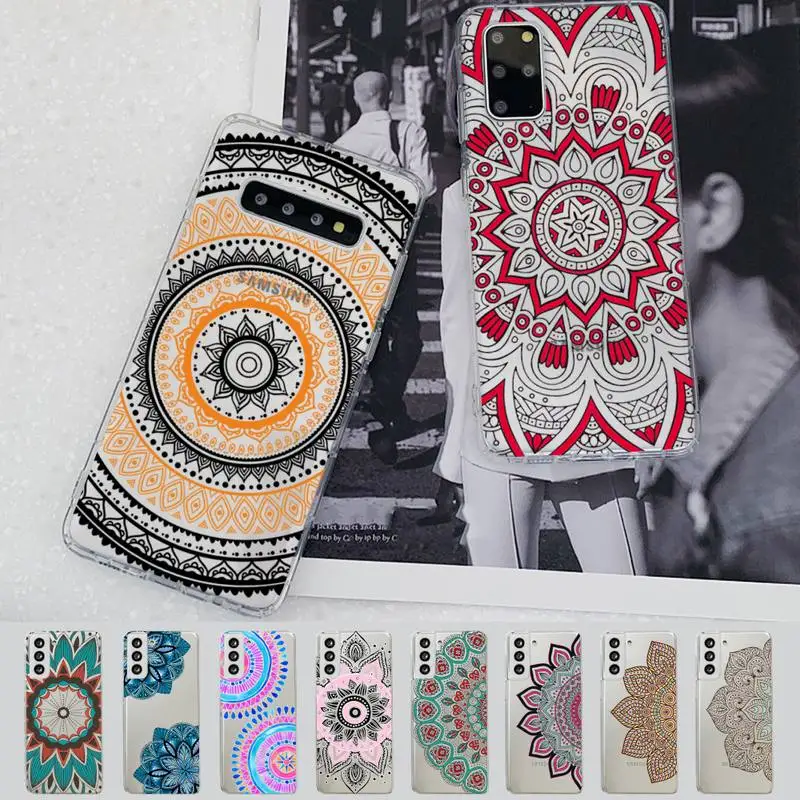 

Mandalas Flower Phone Case For Samsung A 10 20 30 50s 70 51 52 71 4g 12 31 21 31 S 20 21 plus Ultra