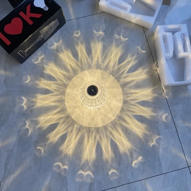 Декоративная светодиодная лампа с кристаллами и бриллиантами для свадьбы