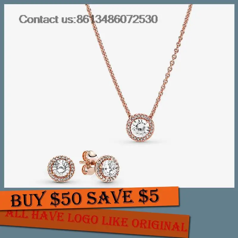 

Женское Ожерелье и серьги из серебра 925 пробы с кристаллами