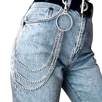 pants chain trousers key chains punk hip hop trendy belt key chain waist wallet belt keychain metal jewelry