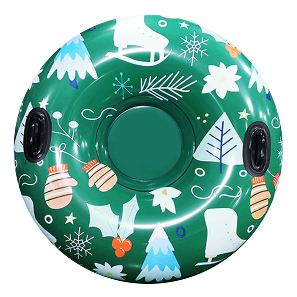 Round With Handle Outdoor Sports Ski Circle Winter Funny Wear Resistant Snow Tube Thickened Games Inflatable PVC Adults Childern | Спорт и