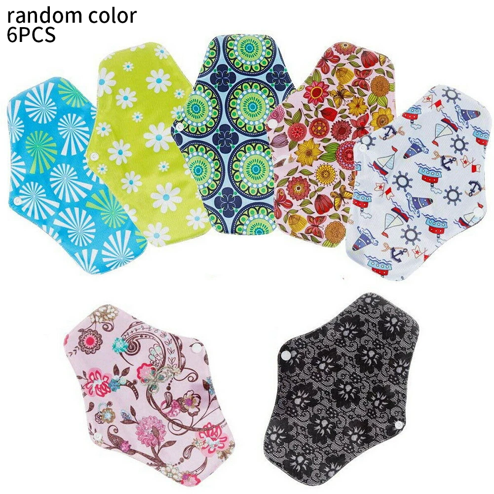 6 шт. моющийся санитарный коврик для подгузников анти Тканевый вкладыш трусиков