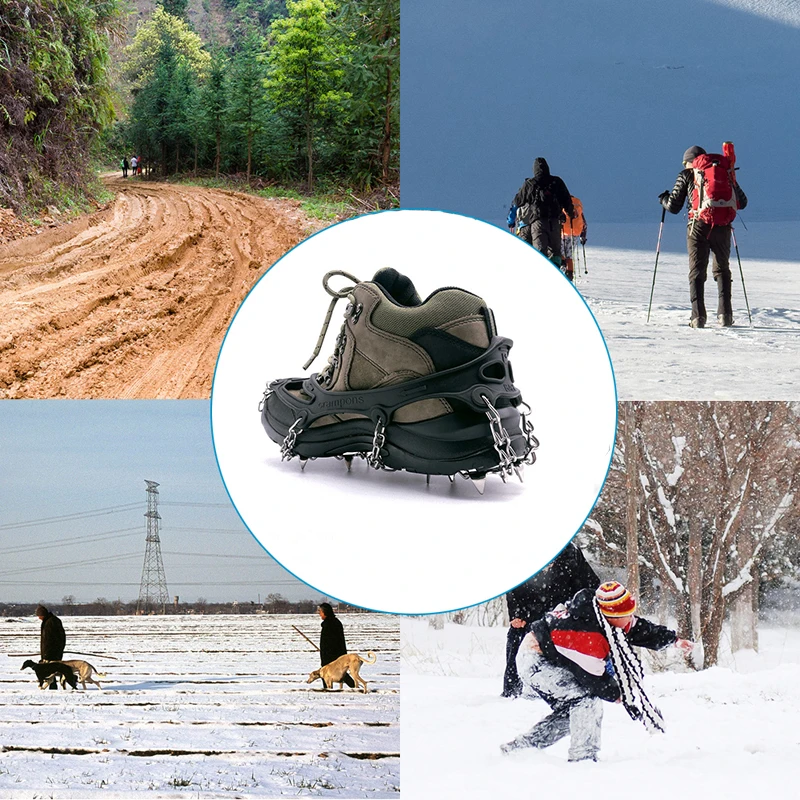 18 Зубцов нержавеющая сталь ледяной захват открытый для альпинизма