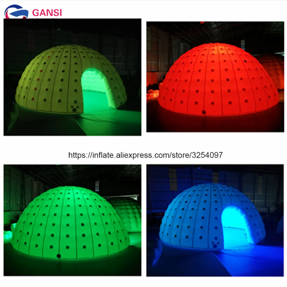 События деятельности led надувной кемпинг igloo палатка outdoot освещение купол дом с