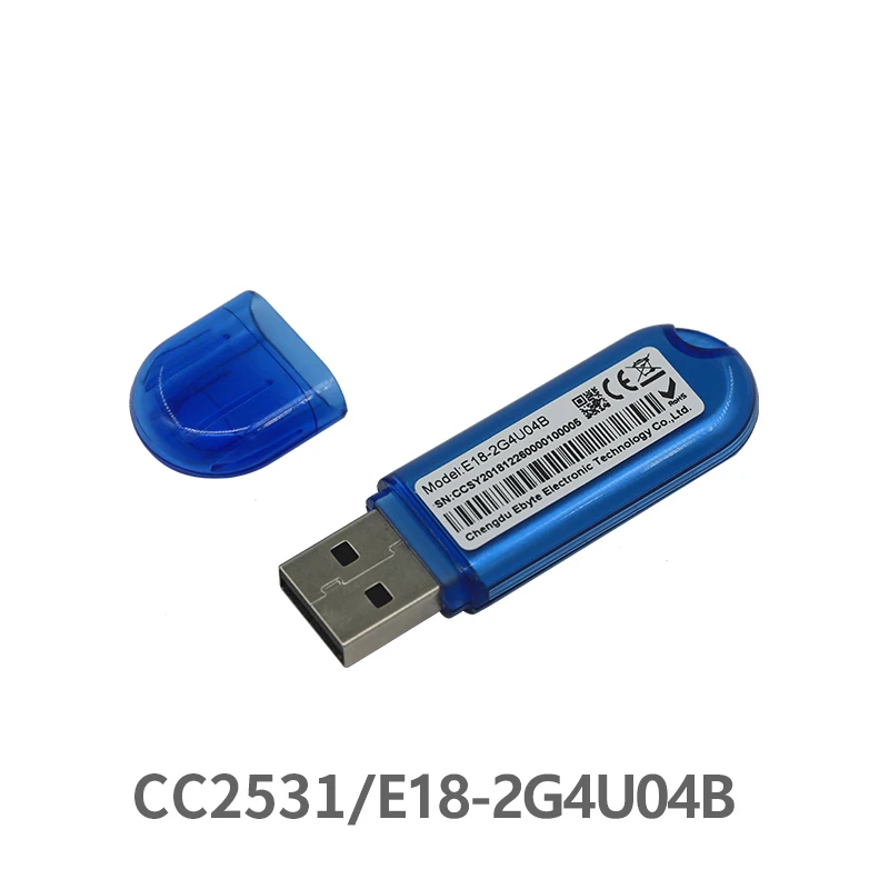 

Zigbee CC2531 2.4Ghz USB E18-2G4U04B zigbee usb RF Transmitter and Receiver PCB Antenna 8051MCU ISM Band LED Indicator