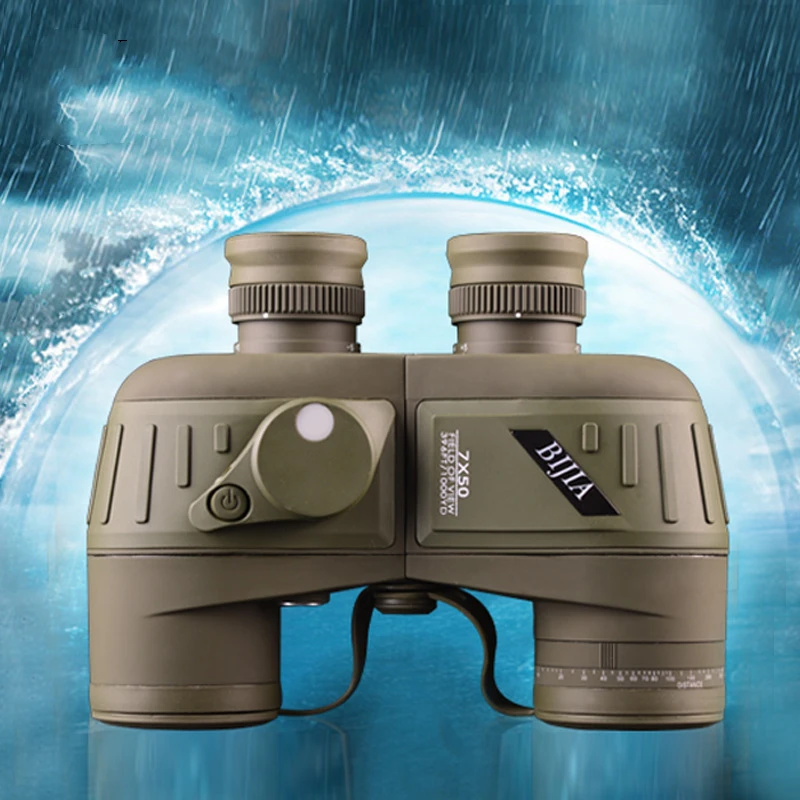 

7x50 Night Vision Telescope Powerful HD Military Binoculars Long Range Waterproof Shockproof Spotting Scop With Campass Spyglass