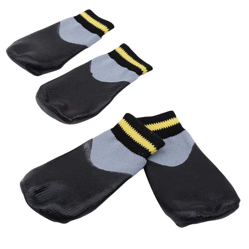

2021Outdoor Waterproof Dog Socks Rain Wear Non-Slip Anti Skid Cotton Elastic Shoes With Fixed Belt For All Breeds