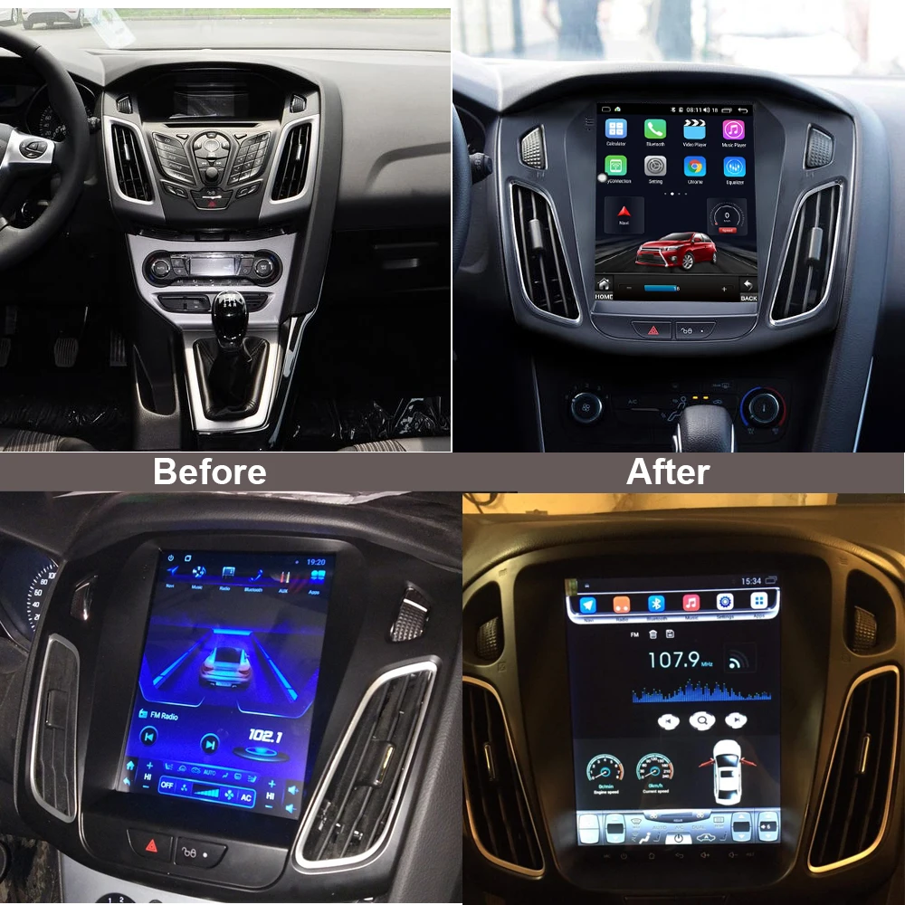 Автомобильный мультимедийный плеер Android 10 4 &quotIPS дисплей GPS радио bluetooth навигация