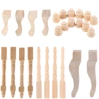 Лидер продаж! Ножки для кукольного домика, 41012 шт., шкафы ножки для чайного стола, 1:12