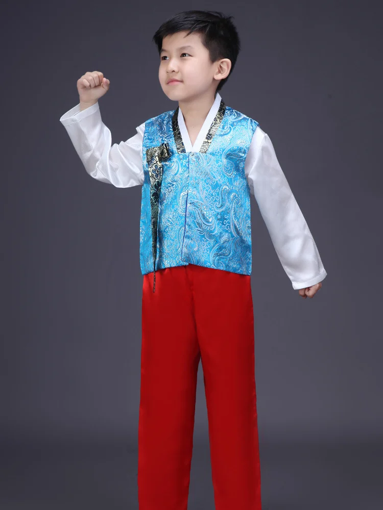 Традиционные костюмы для мальчиков в Корейском стиле детский ханбок одежда