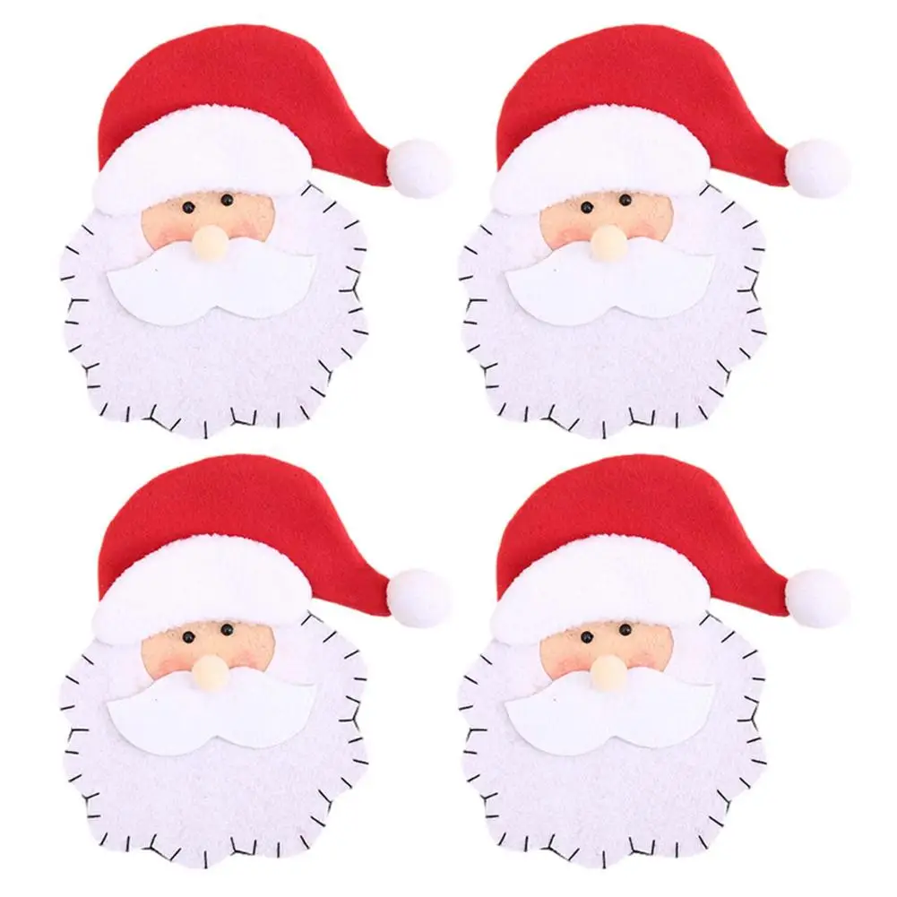 

Christmas Silverware Holders Christmas Silverware Holders Pocket Set Santa Claus Tableware Bags Christmas Home Party Decor