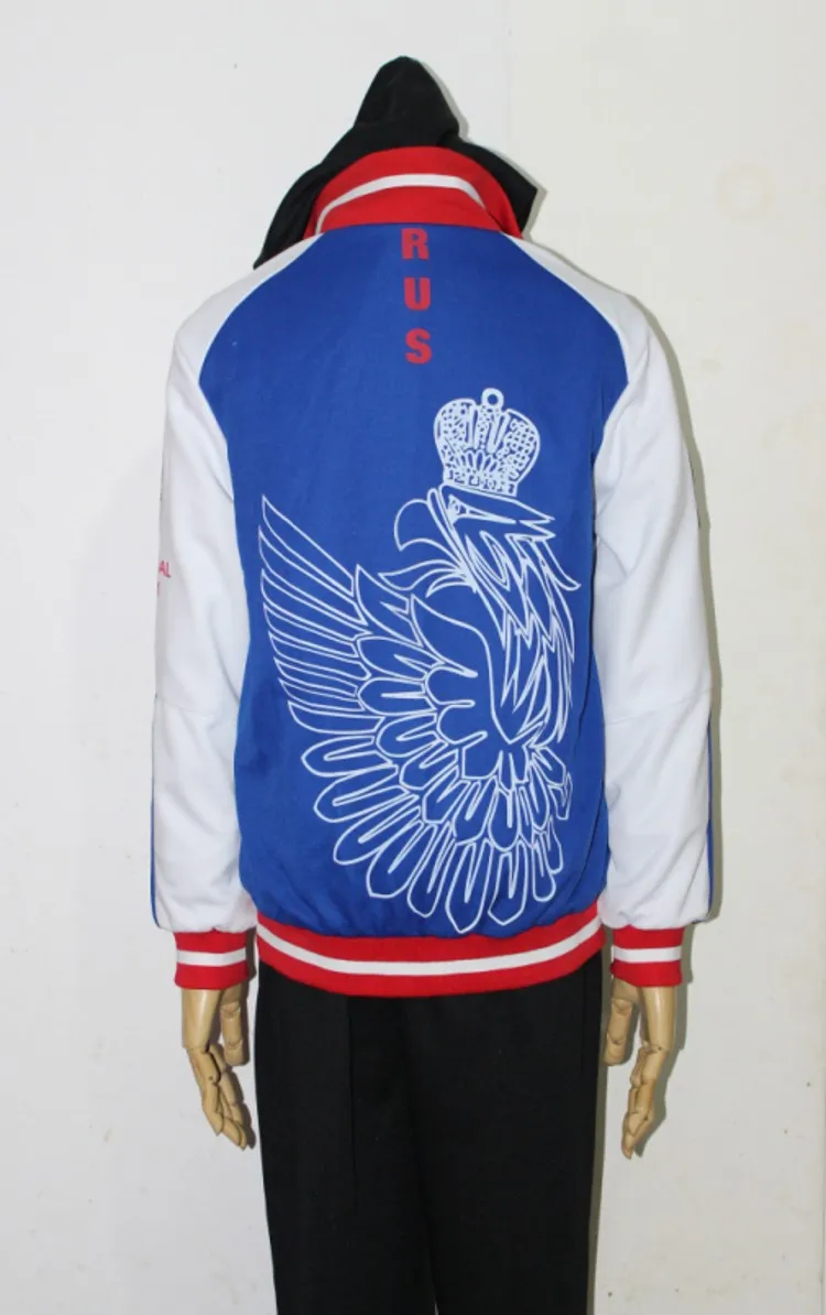 Аниме на Юрий плисецкий льду косплей костюм! На ледяной куртке молнии |