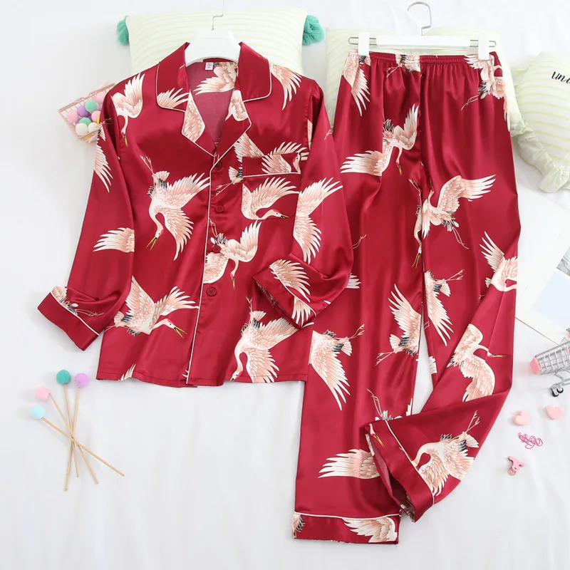 Парный милый пижамный комплект модель 101 года тонкая свободная Милая Домашняя