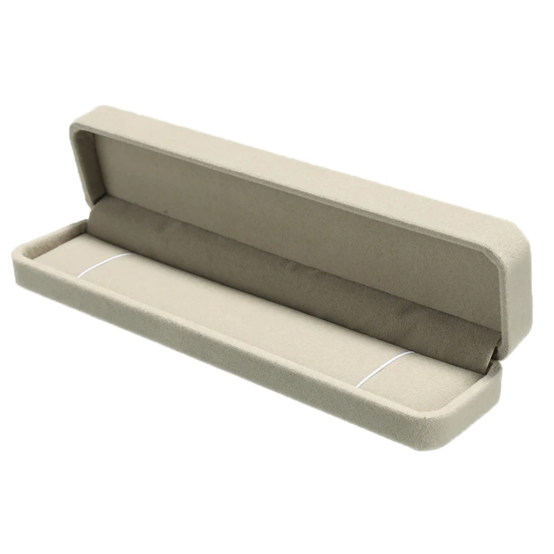 

Gray Velvet Jewelry Box Jewellery Packaging Display Earrings Necklace Bracelets Ring Box Jewelry Organizer